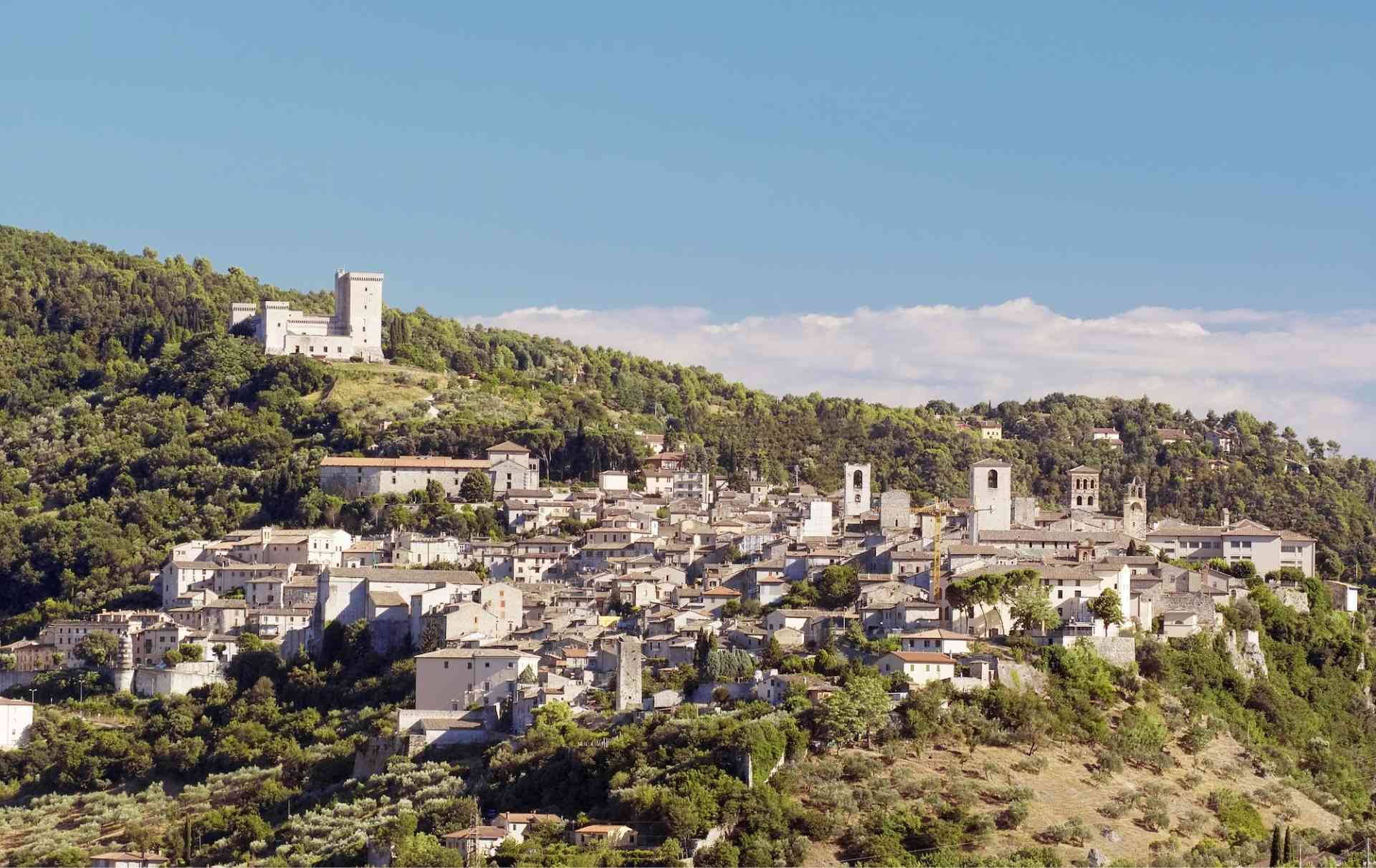 Panorama della città di Narni in Umbria