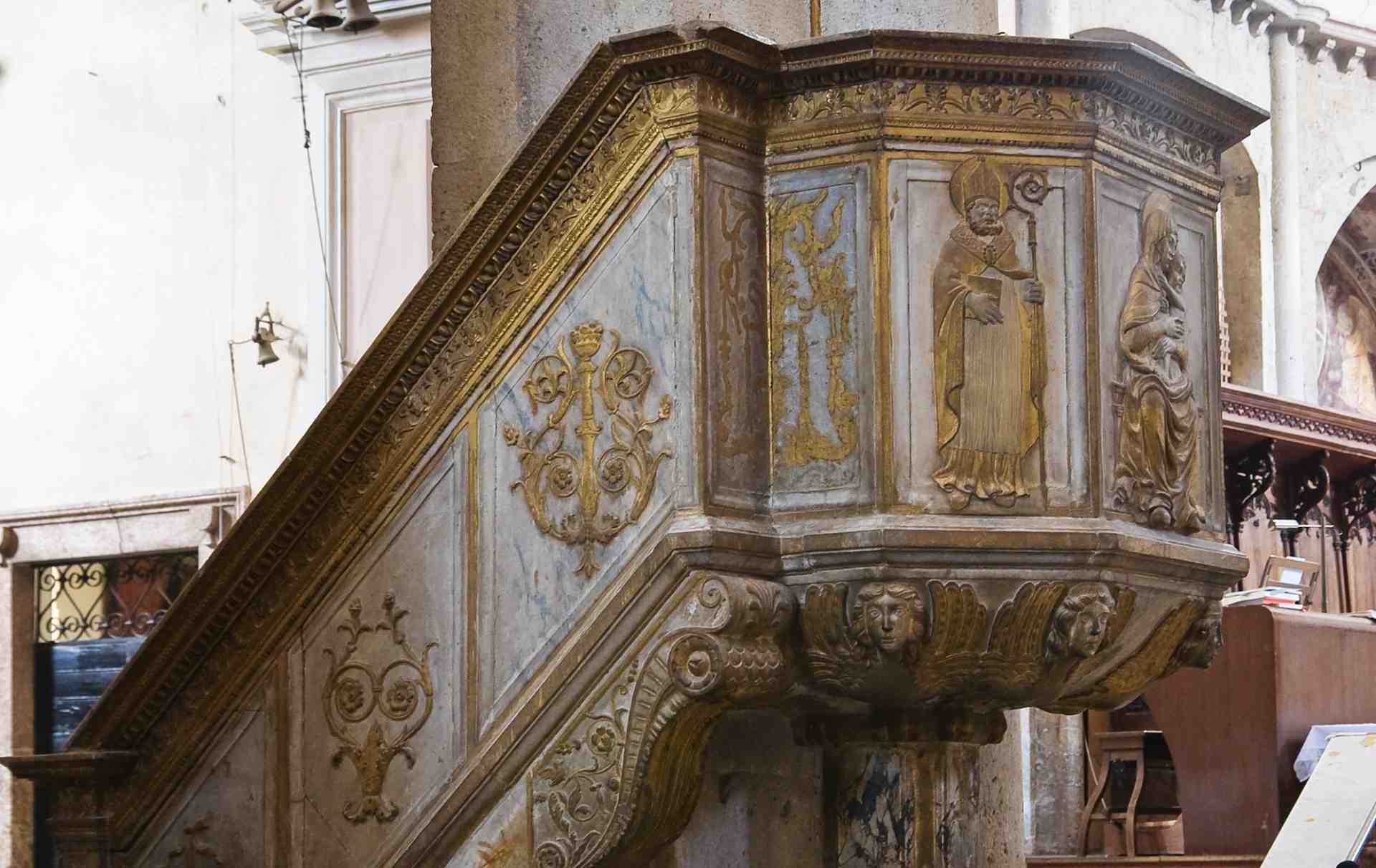 Particolare di uno degli Amboni della Cattedrale di San Giovenale di Narni