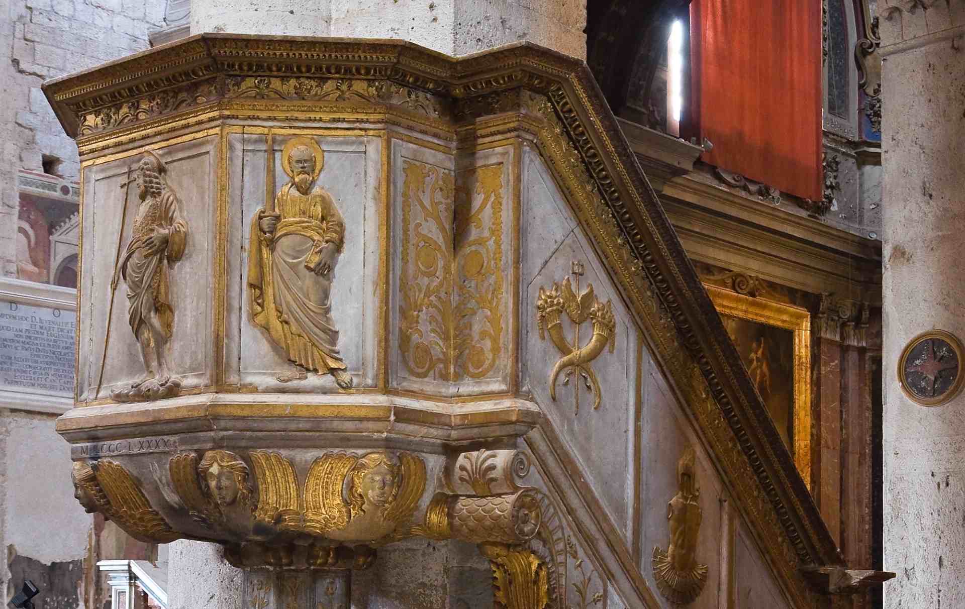 Particolare dell'Ambone della Cattedrale di San Giovenale di Narni