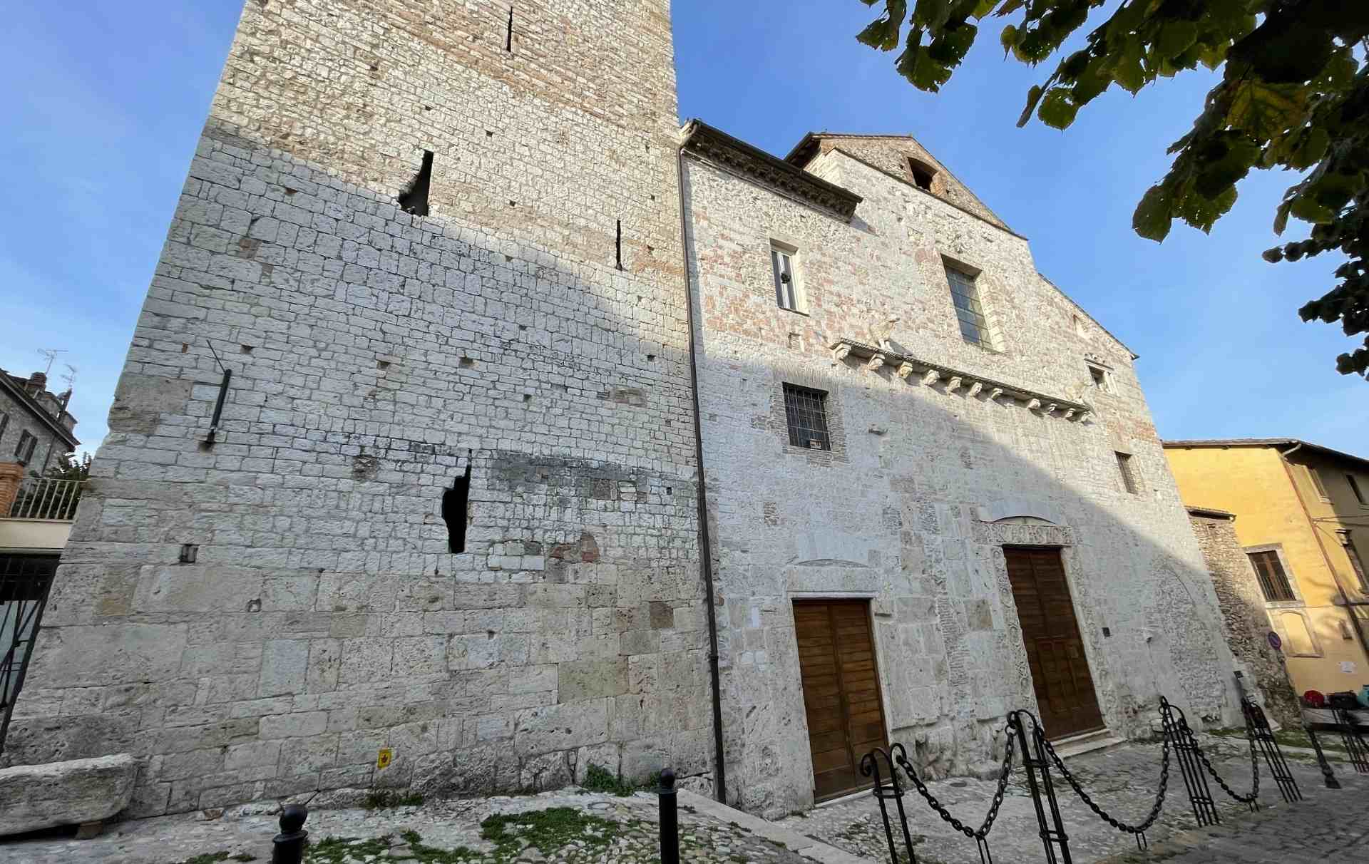 Facciata dell'Aufditorium ex Chiesa di San Domenico a Narni