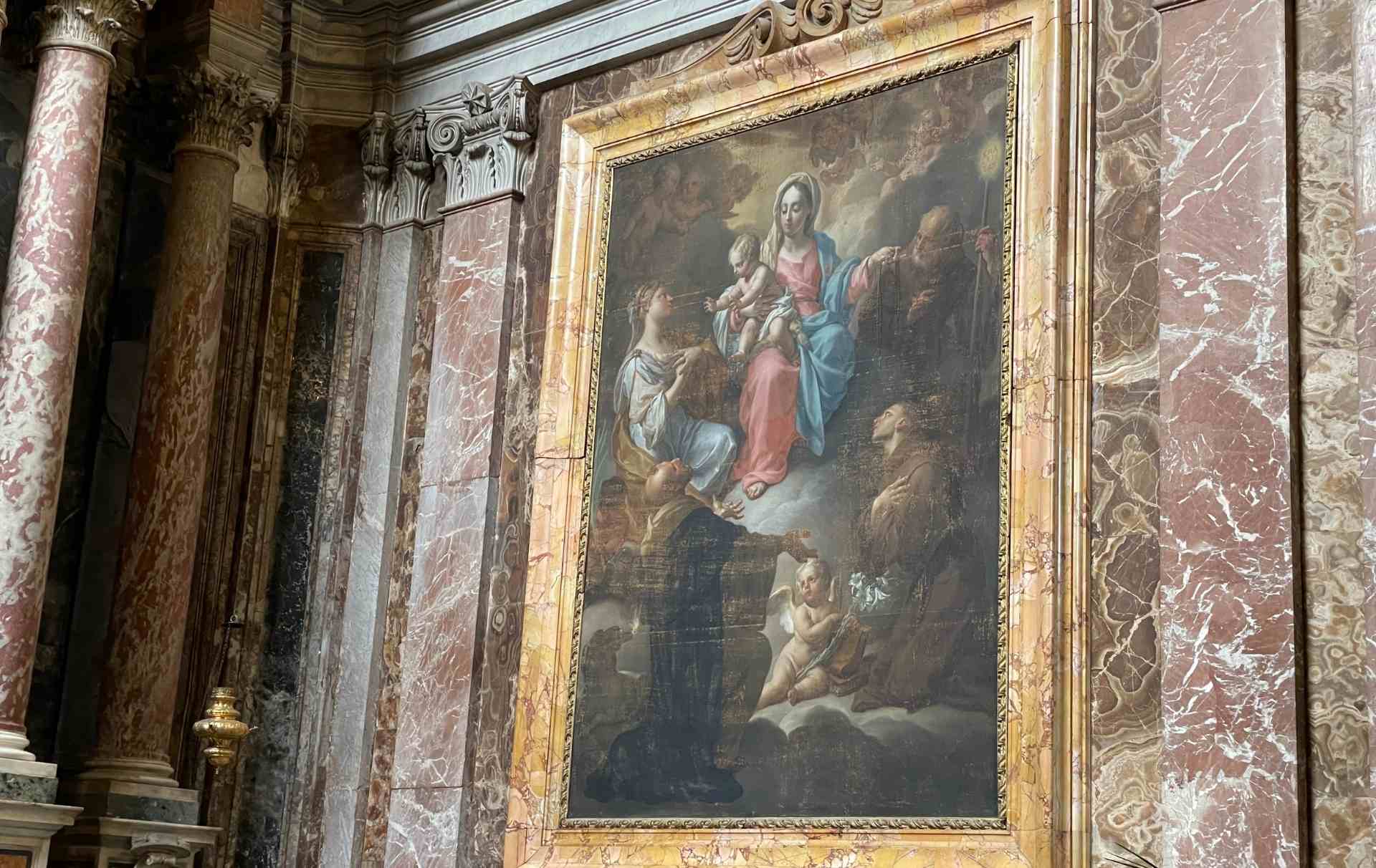 Tela di Santa Caterina del Trevisani nella Cappella della Beata Lucia nella Cattedrale di San Giovenale a Narni