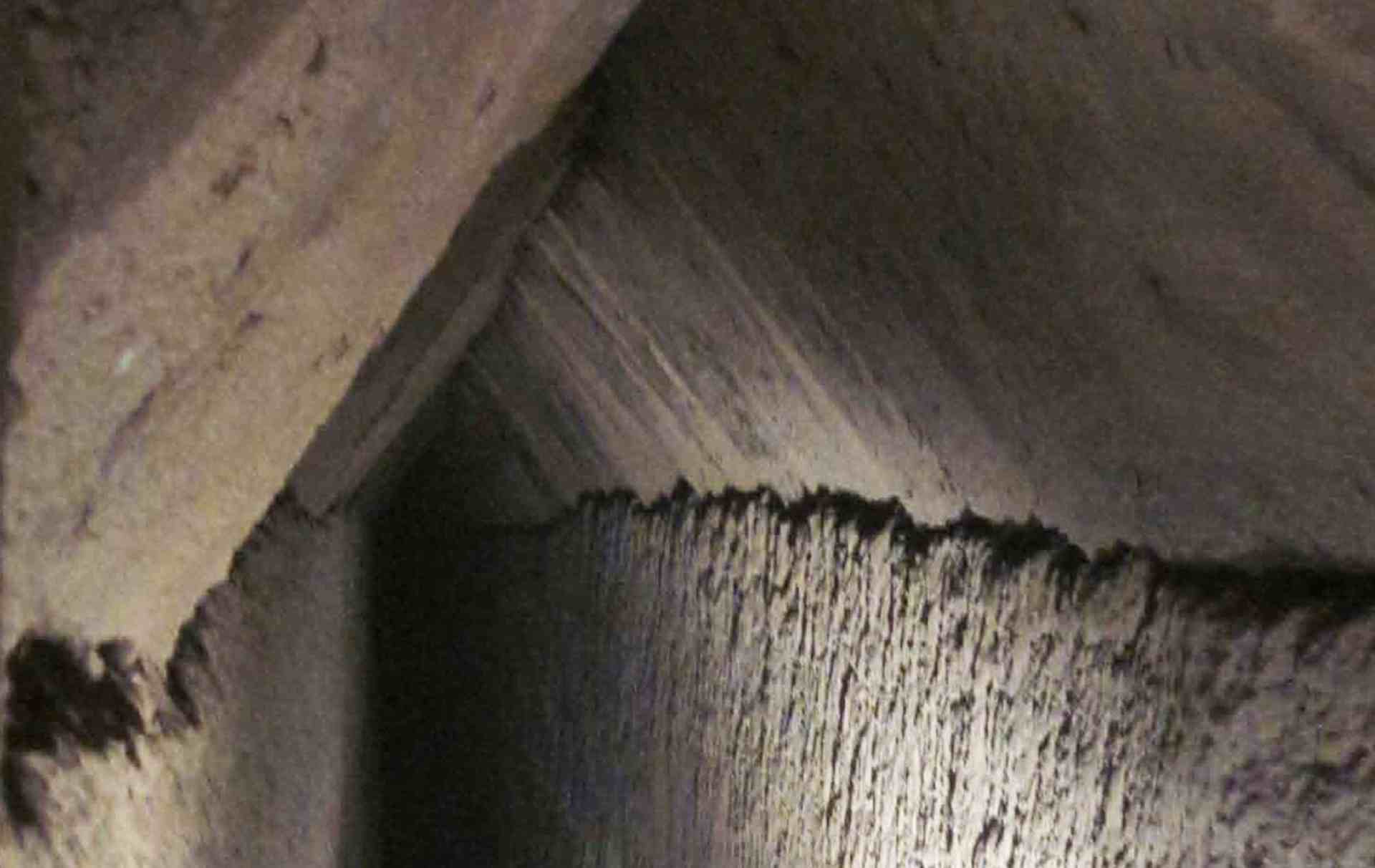 Copertura alla cappuccina all'interno dell'Acquedotto della Formina di Narni