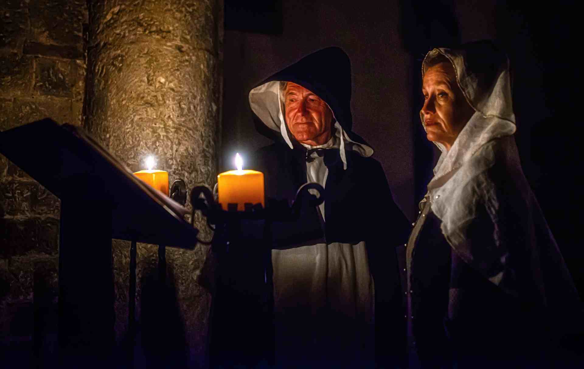 Scena degli ambienti medievali di Narni durante l'evento della Corsa all'Anello