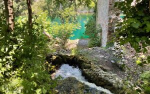 Le acque fresche di una delle sorgenti di Stifone che finiscono nel Nera color smeraldo