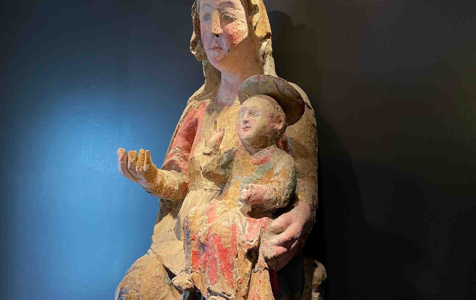 Statua lignea policroma da Santa Pudenziana oggi nella pinacoteca Palazzo Eroli a Narni