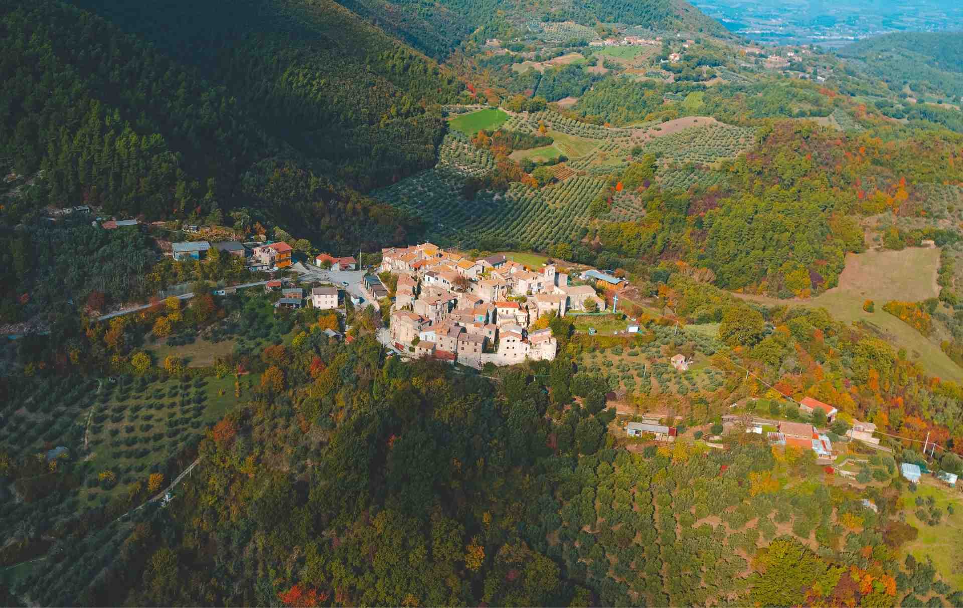 Vista panoramica aera su Sant'Urbano