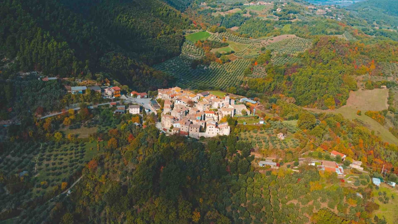 Vista panoramica aera su Sant'Urbano